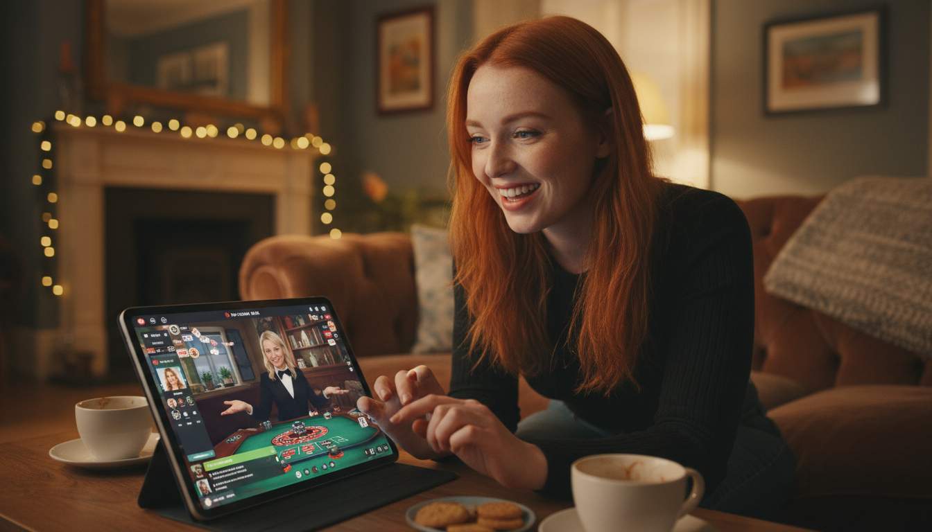 Live casino experience with professional dealers at Rizk Casino